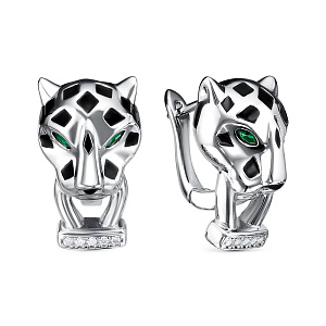 SE39476-BW_SR_ENAM_WG Серьги (Ag 925)