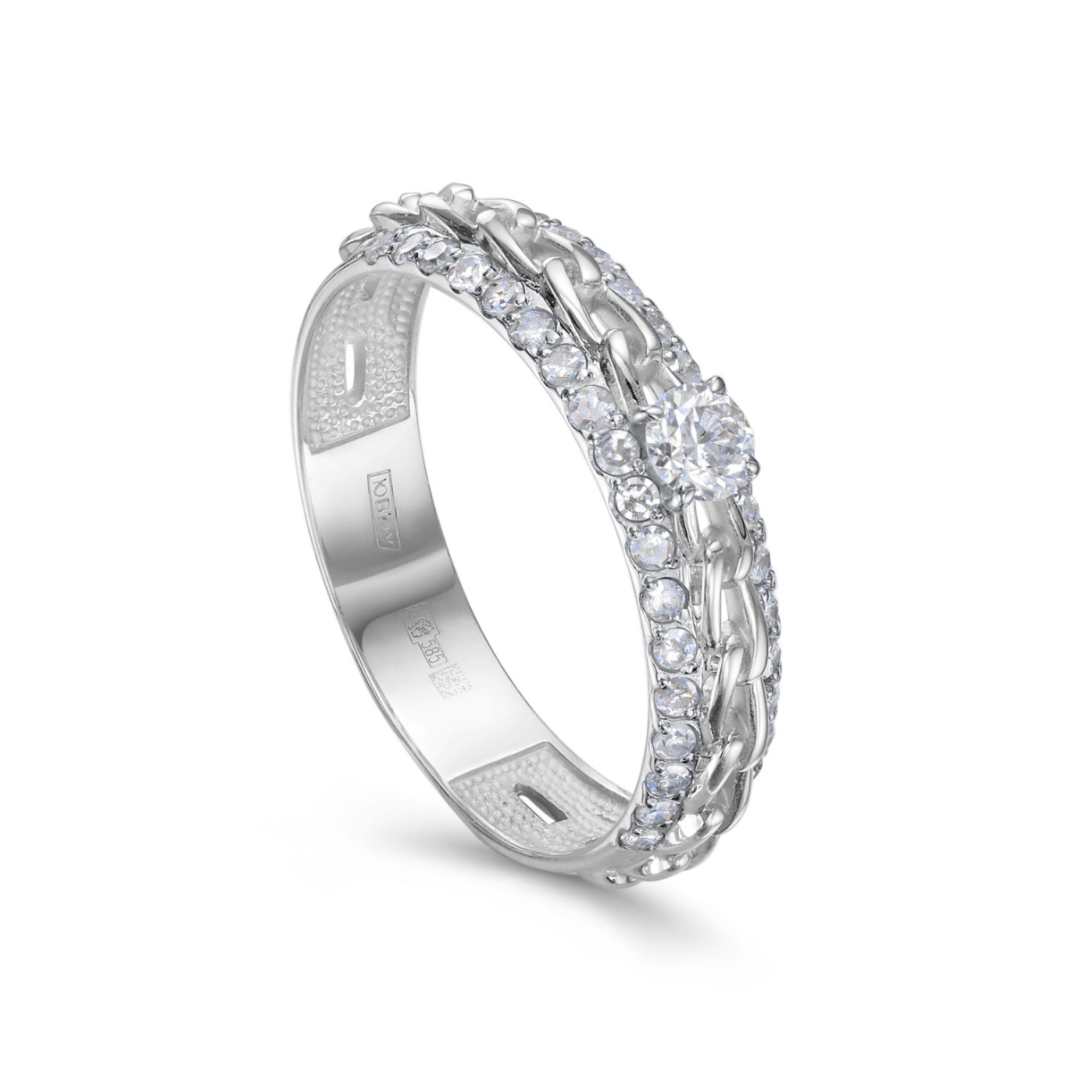 1-1692-1000 №9-24 Кольцо (Au 585)