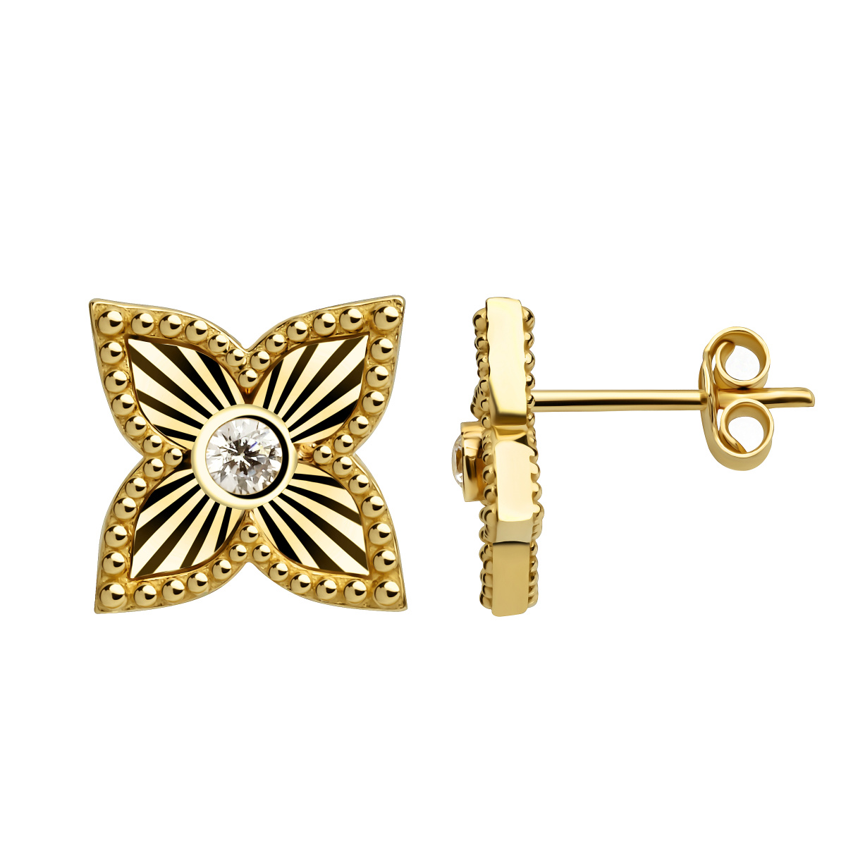 RSHE058/ 123000581260 Серьги (Au 585)