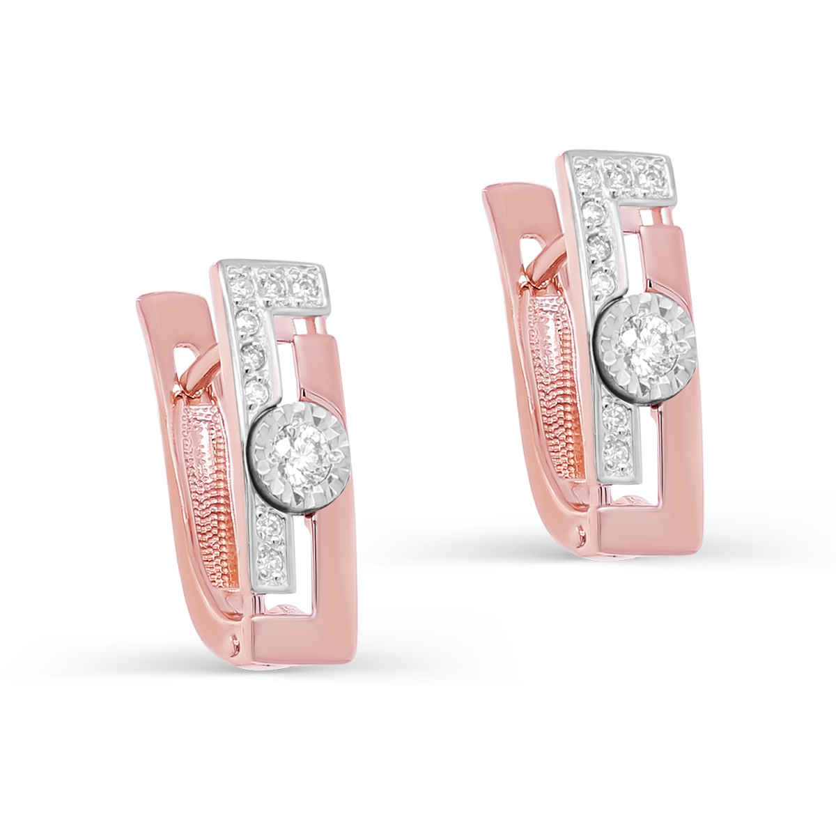 12-01446-1000 №2-22 Серьги (Au 585)