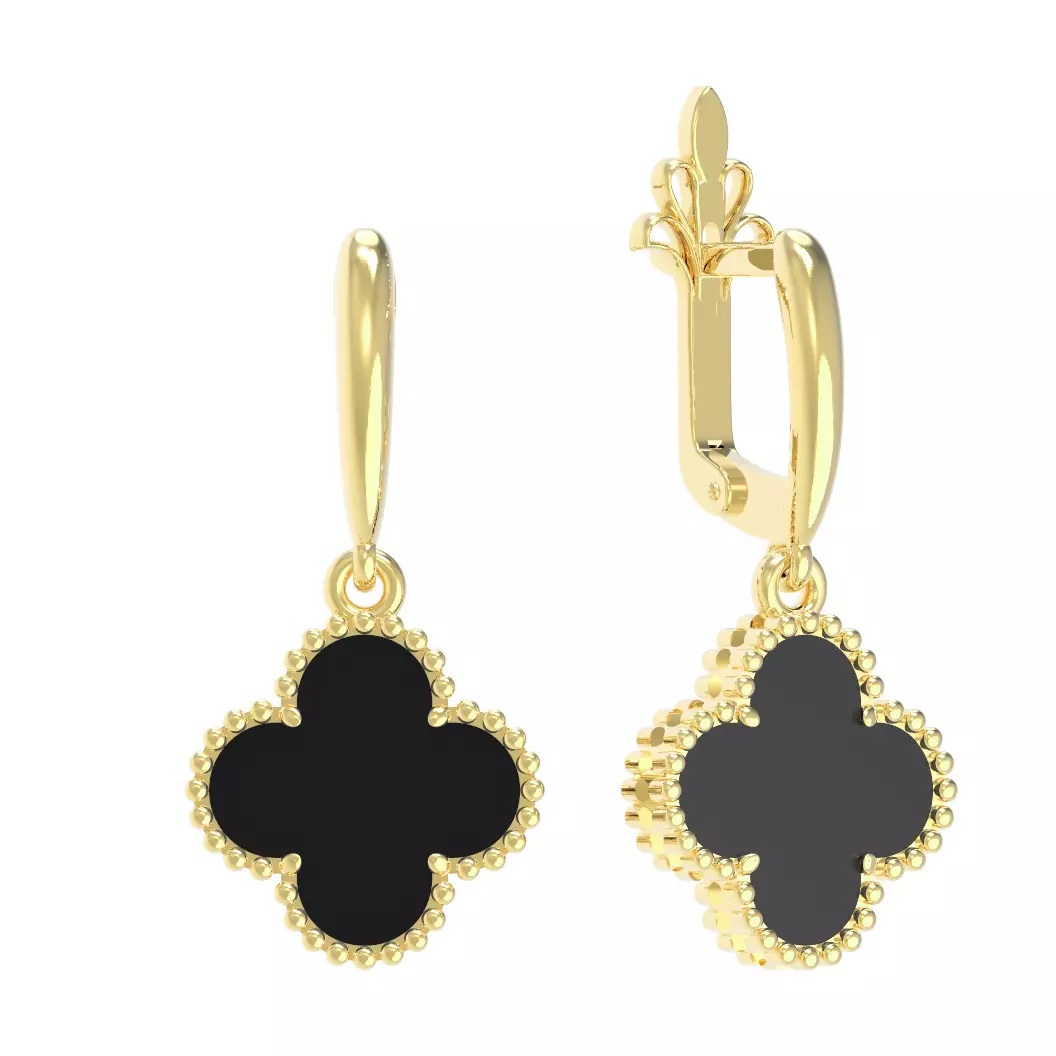 08-Т-2628-1 +серт. Серьги (Au 585)