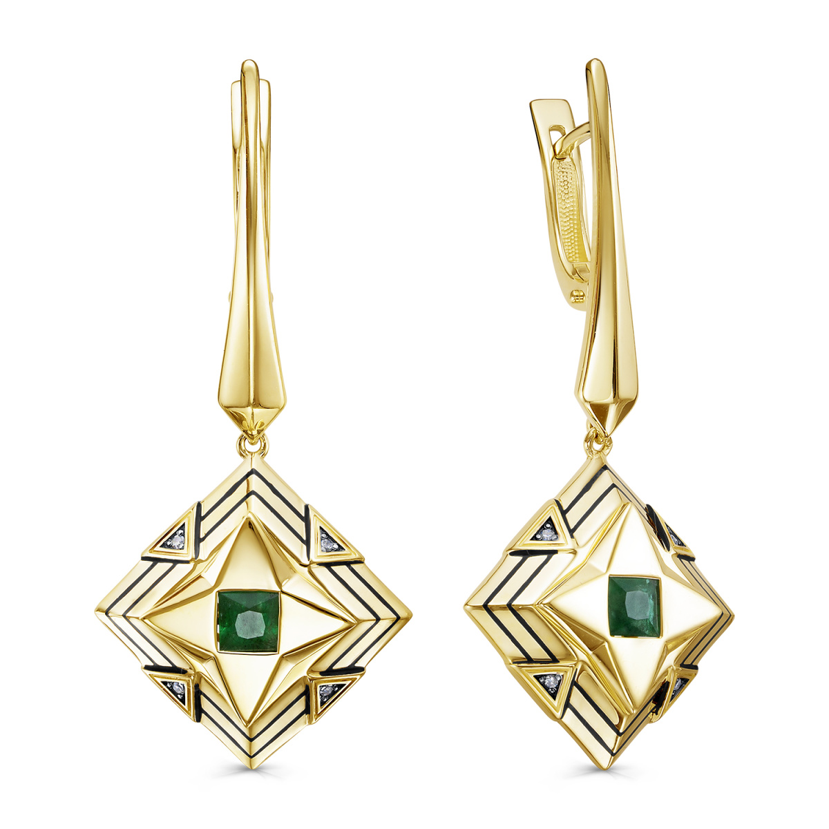 12-21968-1202 №4-24 Серьги (Au 585)