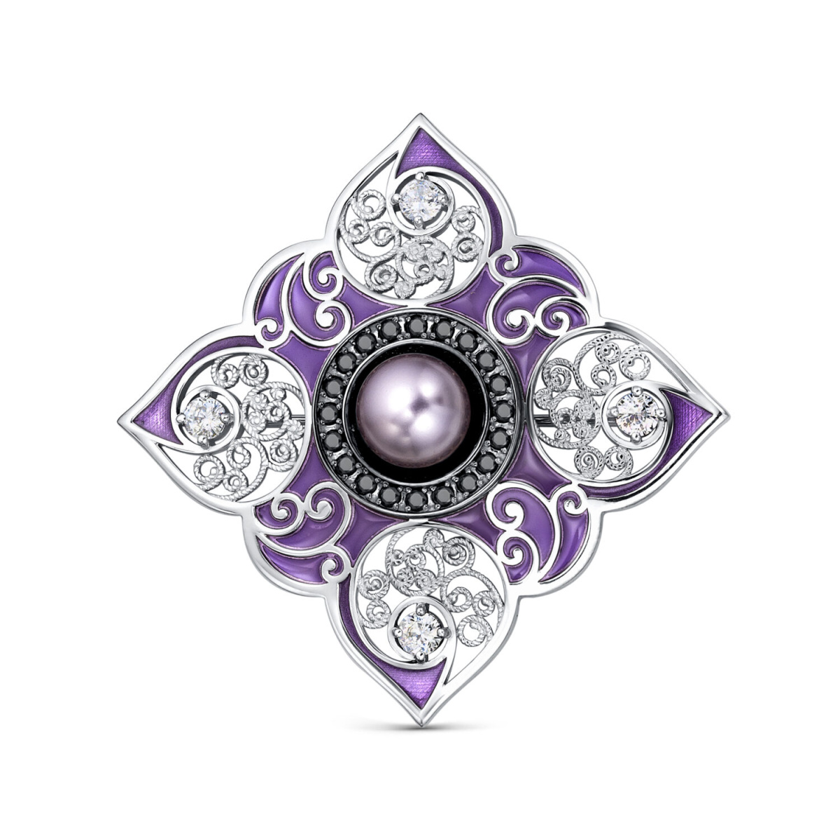 15-445-2626 Брошь (Ag 925)