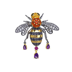 EDBR286 Брошь (Ag 925)