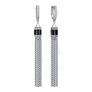 E36960-B_SR_OX_WG Серьги (Ag 925)