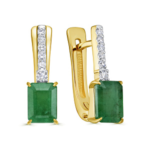 12-21808-1200 №9-24 Серьги (Au 585)