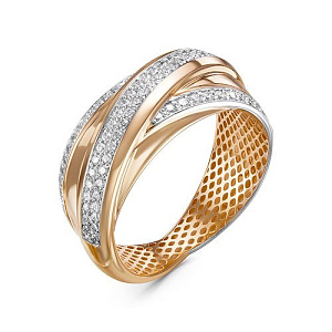 дф110213р Кольцо (Au 585)