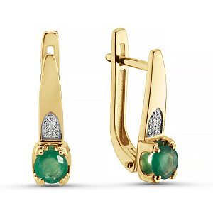 02-P0646-05-010-01-01 Серьги (Au 585)