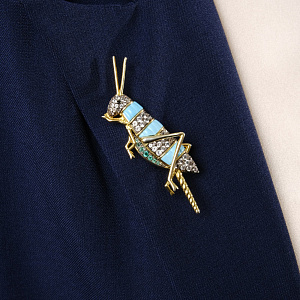 EDBR468-1 Брошь (Ag 925)