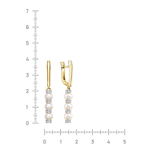 12-21633-1500 №3-24 Серьги (Au 585)