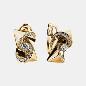 Зс-14125 Серьги (Au 585)