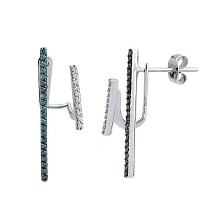 D264KW/ PIR0076651 Серьги (Au 750)