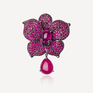 RSBR609 Брошь (Ag 925)