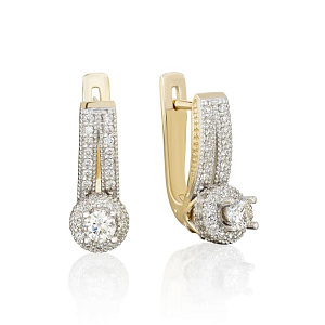 12160 Серьги (Au 585)