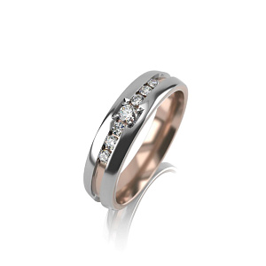 Н-ЕК-1-7бр/бк Кольцо (Au 585)