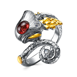 YR02527_KO_GR_BJ Кольцо (Ag 925)