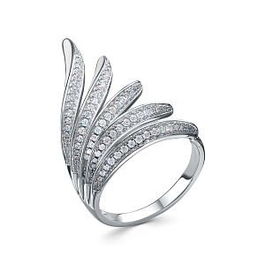 SR41118_KO_ENAM_WG Кольцо (Ag 925)