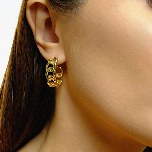 LSE004/ 123000572270 Серьги (Au 585)