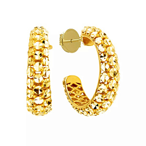 07-ТР-П2002-1-А Серьги (Au 585)