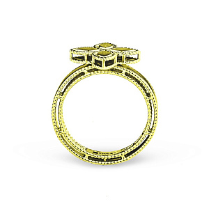 08-Т-П1895-1 +серт. Кольцо (Au 585)