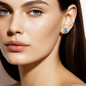 2_05537 (топ) Серьги (Au 585)