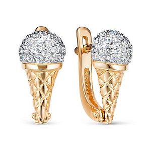 1202387 Серьги (Au 585)