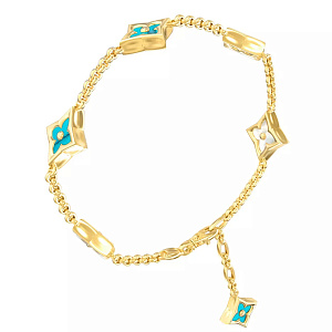 11-Т-556-1-22 +серт. Браслет (Au 585)