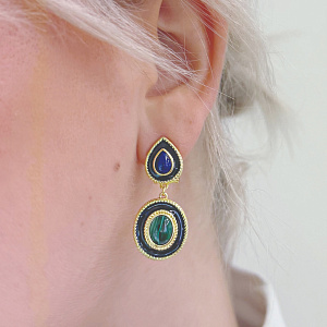 MALE070 Серьги (Ag 925)