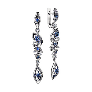 Зс-2289 Серьги (Au 585)