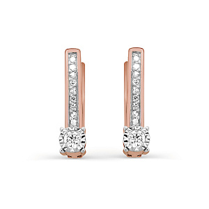 12-01456-1000 №7-23 Серьги (Au 585)