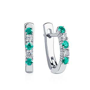 ПС-045ИБр-01 Серьги (Pt 950)