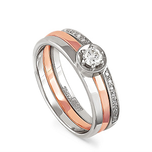 1-0134-1000 №6-21 Кольцо (Au 585)