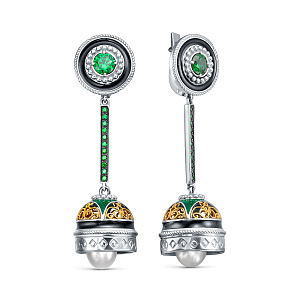 12-361-40401 Серьги (Ag 925)