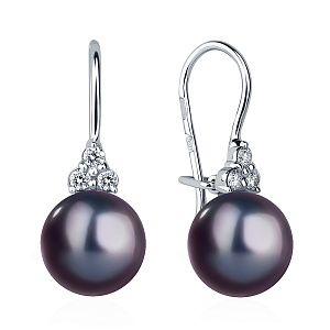 ПС-212Ч-01 Серьги (Pt 950)