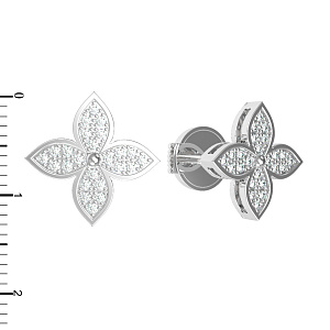 Т803-2764-0-00 +серт. Серьги (Au 585)