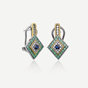 BYZE376EM Серьги (Ag 925)