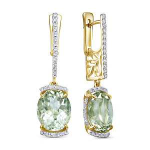 12-21989-21100 №4-25 Серьги (Au 585)