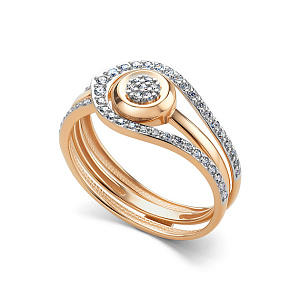 16668-100 Кольцо (Au 585)