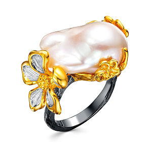 YR03244_KO_WB_BJ Кольцо (Ag 925)