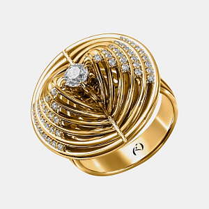 Зк-10059 Кольцо (Au 585)