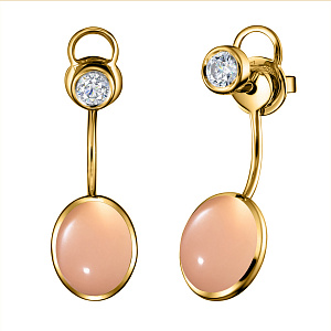 020654-Ж Серьги (Au 750)