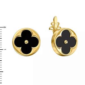 10-Т-2652-1 +серт. Серьги (Au 585)