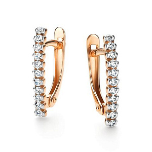 26443-100 Серьги (Au 585)