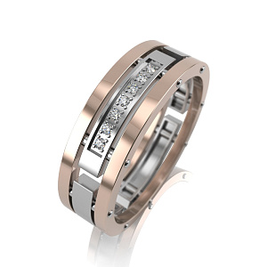 ЛТ-1-7бр/бк Кольцо (Au 585)