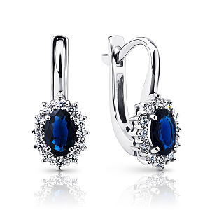 ПС-206С-01 Серьги (Pt 950)