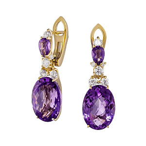 2_04461 (ам) 750 Серьги (Au 750)