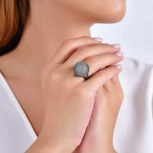 KRHR0002-CZ/ GM00174608 Кольцо (Ag 925)