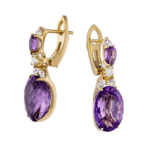 2_04461 (ам) 750 Серьги (Au 750)