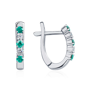 ПС-045ИБр-01 Серьги (Pt 950)