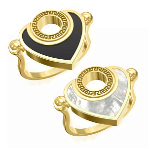 09-Т-1447-1 +серт. Кольцо (Au 585)